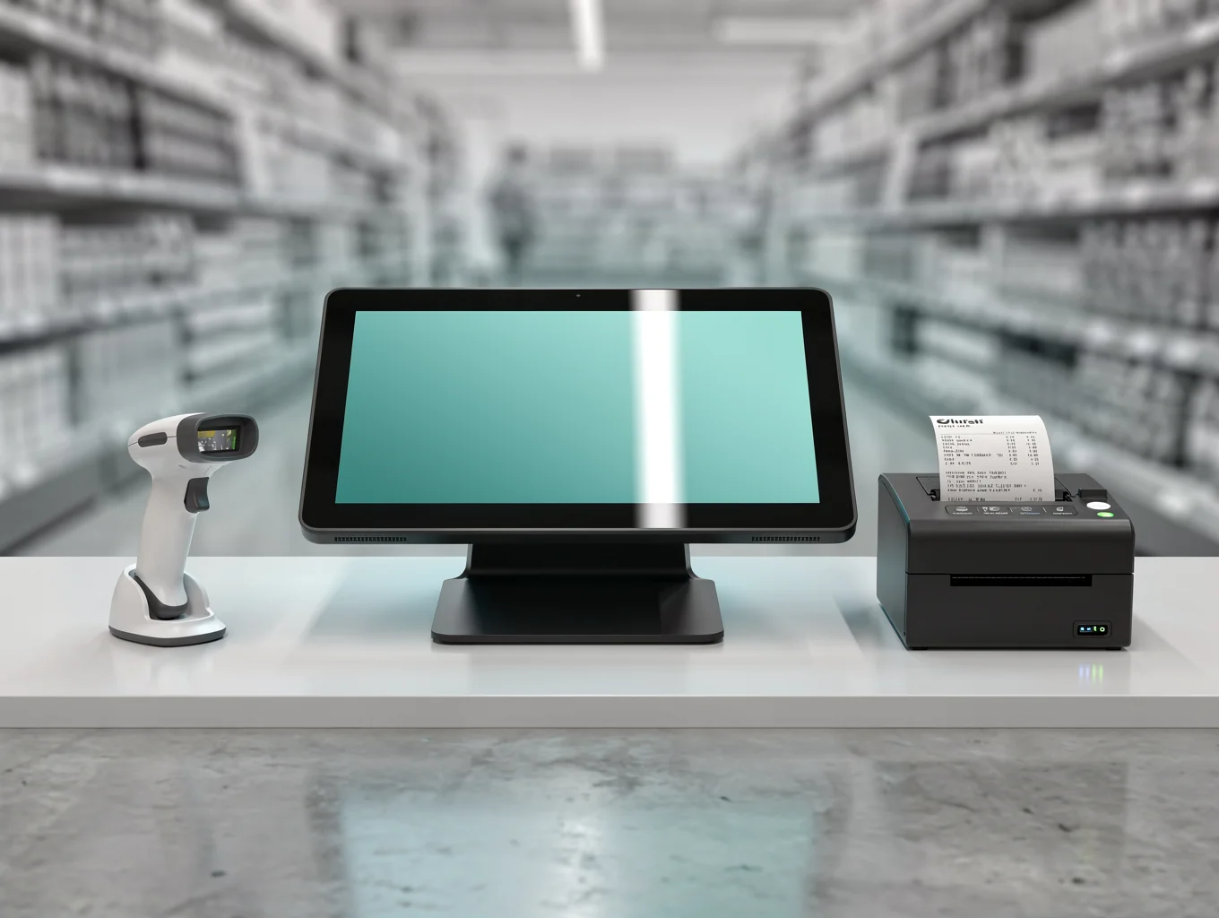 Point of sale terminal in a modern retail setting